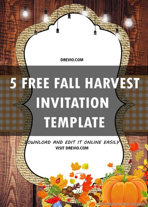 autumn invitation template|free printable autumn invitations.